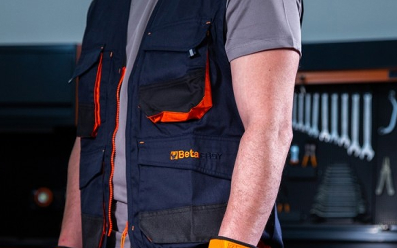 Dettaglio gilet da lavoro softshell Beta 7867B