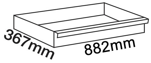 Dimensioni cassetto BEta 882x367mm