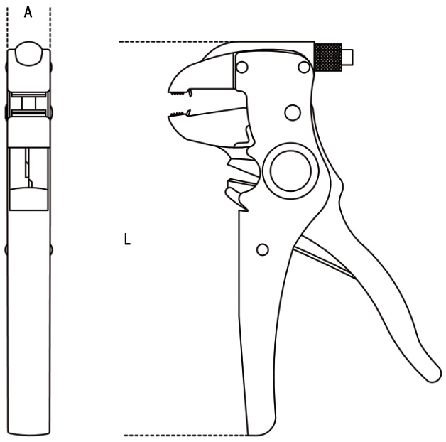 Schema tecnico pinza spellafili Beta 1149F