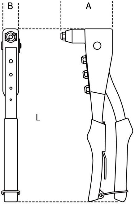 Schema tecnico rivettatrice 1741 Beta