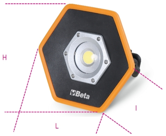 Schema tecnico faretto da cantiere Beta 1837C/4300
