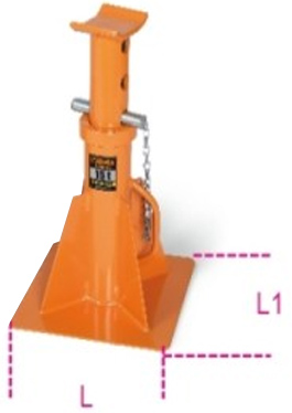 Schema tecnico coppia cavalletti di sollevamento Beta 3010H631-T15