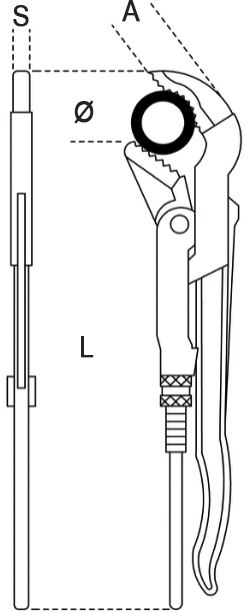 LUX Giratubi svedese Comfort becco a S 25 mm (1