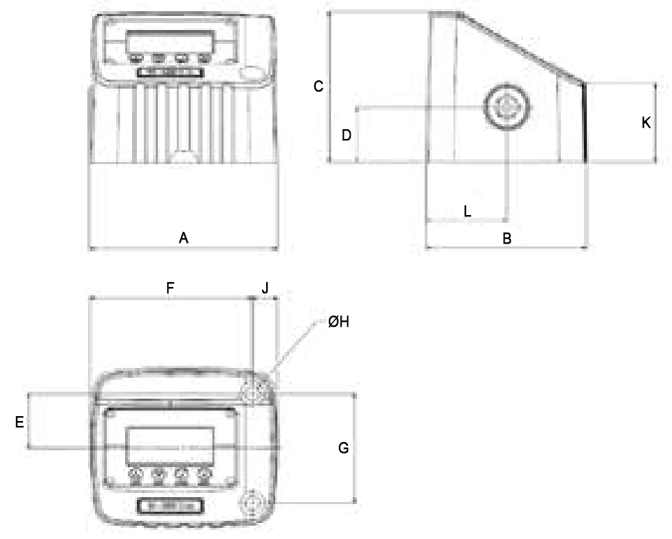 Schema tecnico misuratore di coppia 680/350 Beta