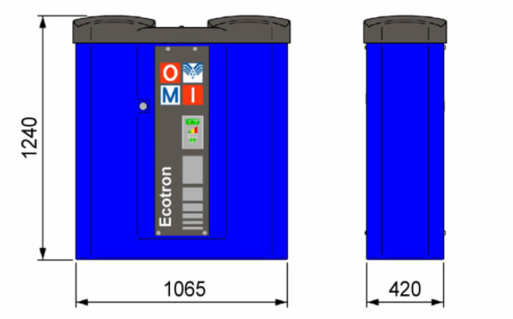 Caratteristiche Separatori acqua olio Ecotron 300