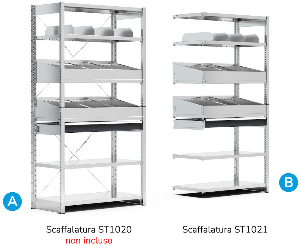 Collegamento scaffalatura System ST Fami ST1021