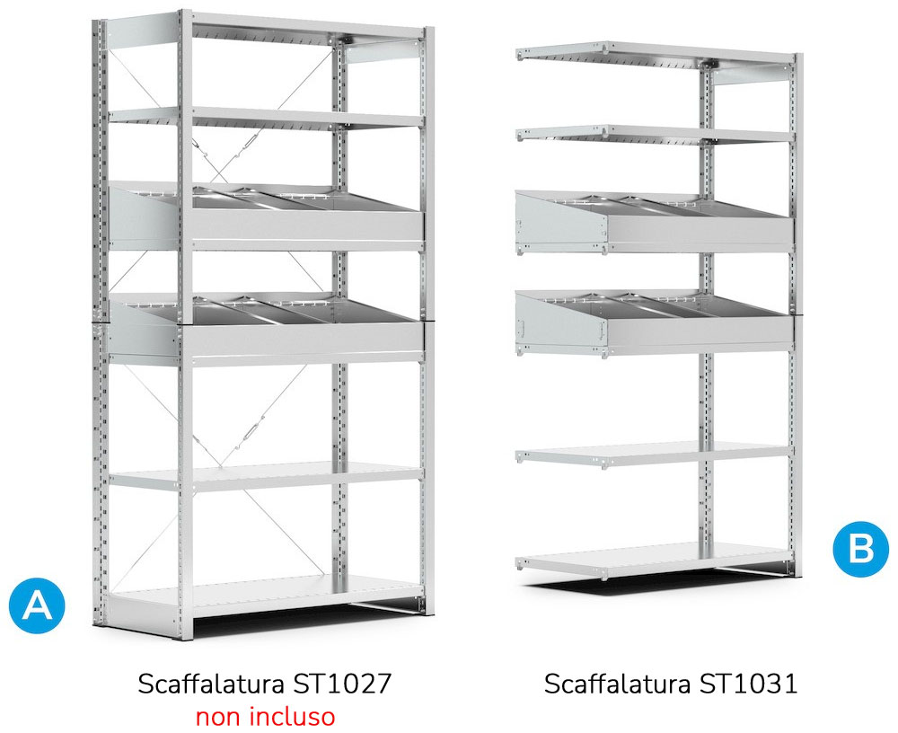 Collegamento scaffalatura System ST Fami ST1031