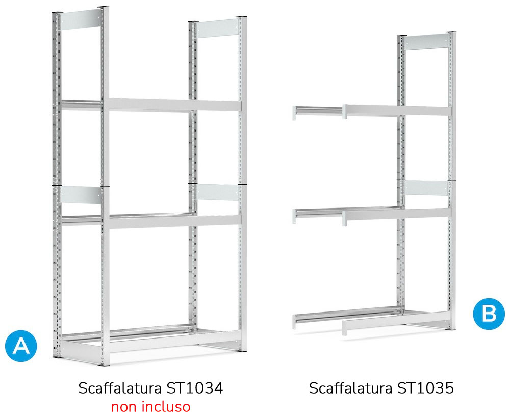 Collegamento scaffalatura System ST Fami ST1035