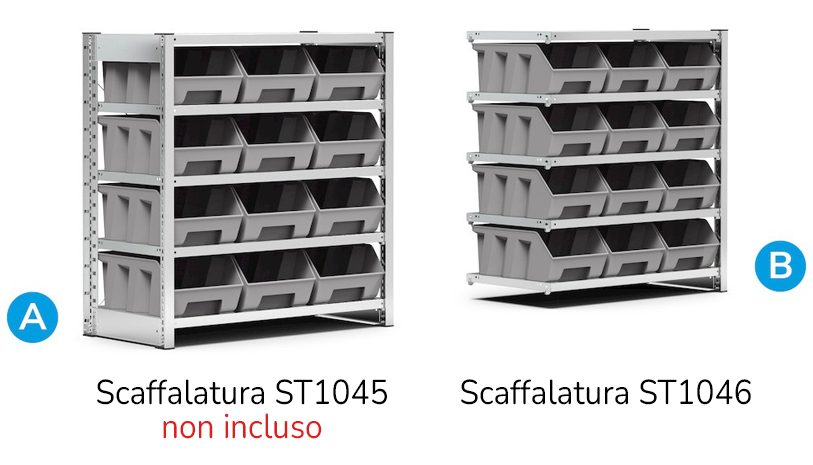 Collegamento scaffalatura System ST Fami ST1046