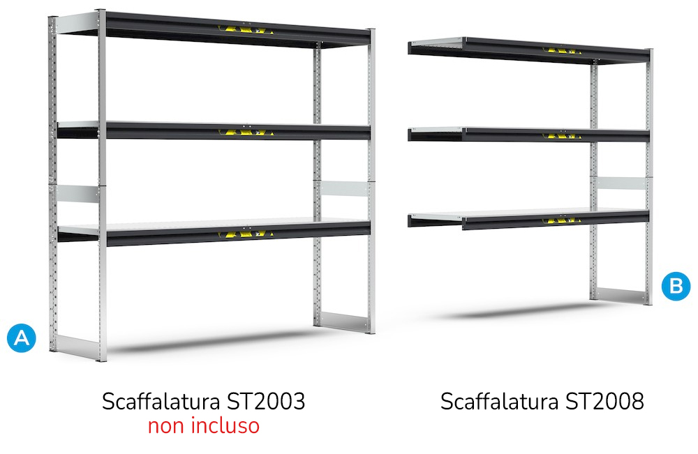 Collegamento scaffalatura System ST Fami ST1025