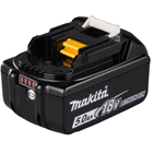 dotazione Makita batteria LXT BL1850B da 5.0 Ah