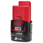 dotazione batteria M12 2.0Ah Milwaukee