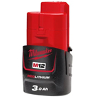 dotazione batteria M12 3.0Ah Milwaukee