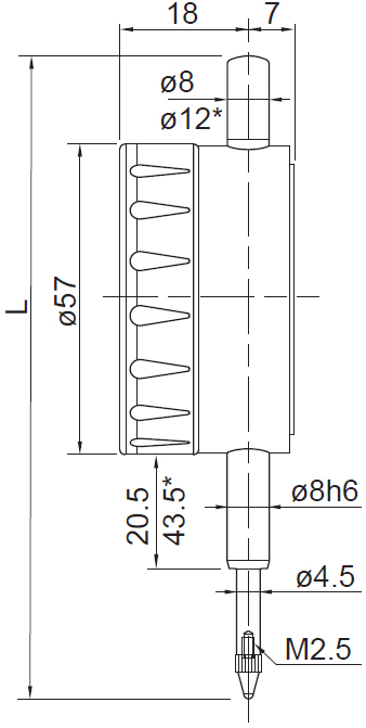 Comparatore centesimale Rupac Digitronic risoluzione 0,01mm, campo 50mm  [2959012]
