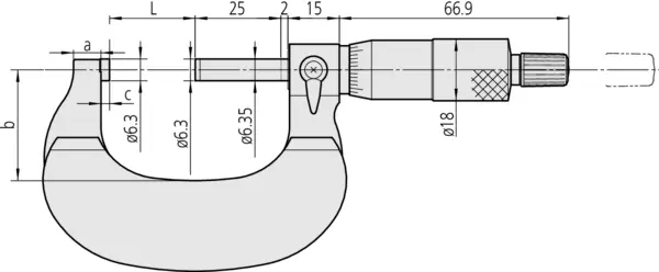 misure micrometro per esterni analogico 102 con guancilini Mitutoyo