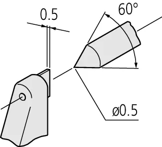 Schema tecnico micrometro digitale Serie 342 Mitutoyo