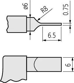 Schema tecnico micrometro digitale Serie 422 Mitutoyo