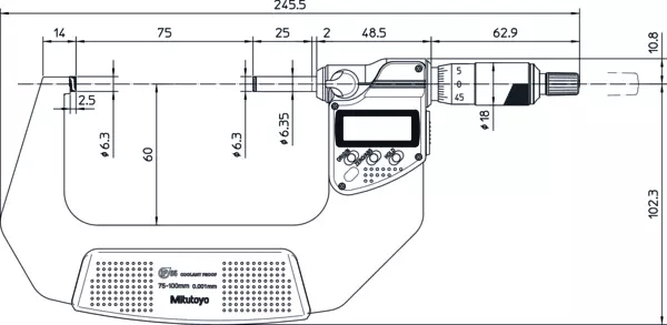 misure micrometro Digimatic IP65 Mitutoyo