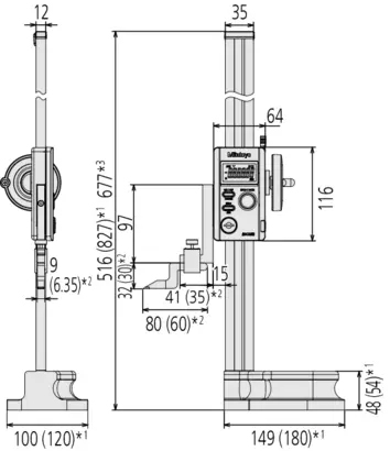 Schema tecnico truschino digitale Serie 570 Mitutoyo