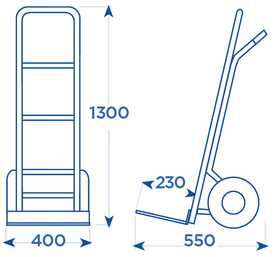 Schema tecnico carrello portasacchi 214/D OMCN