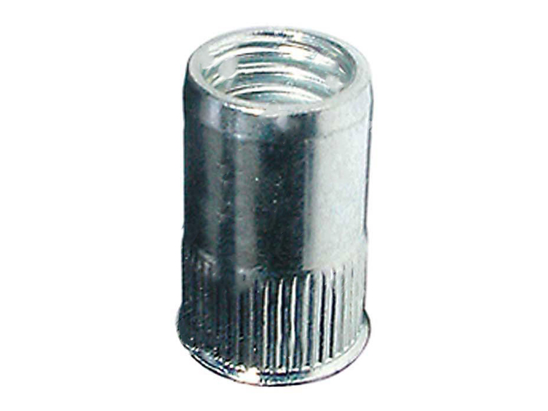 Inserti filettati acciaio M4 Rivit Rivsert FRC-Z cilindrico zigrinato  aperto testa ridotta (1000pz) [2673800]