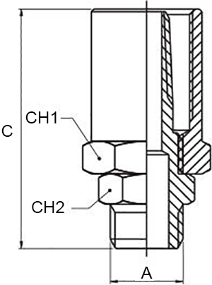 Raccordi maschio portagomma Aignep 1840 per aria compressa (10pz)  [0184000008]