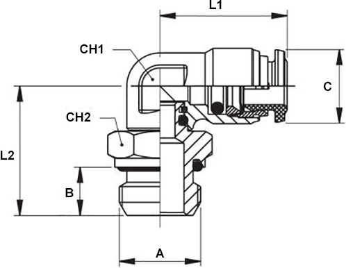 Schema raccordo Aignep 60115