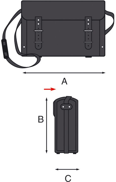 BCE 138 BORSA PORTA UTENSILI IN CUOIO - ELECTRA LINE GT LINE BCE138