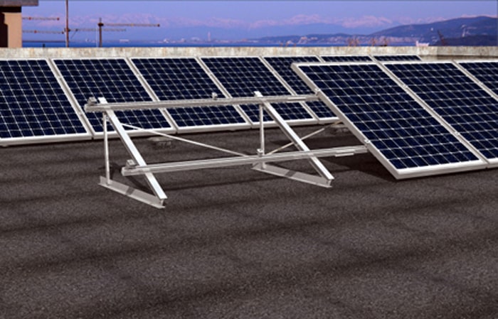 EASY Profilo in ALLUMINIO per sostegno moduli fotovoltaici, senza