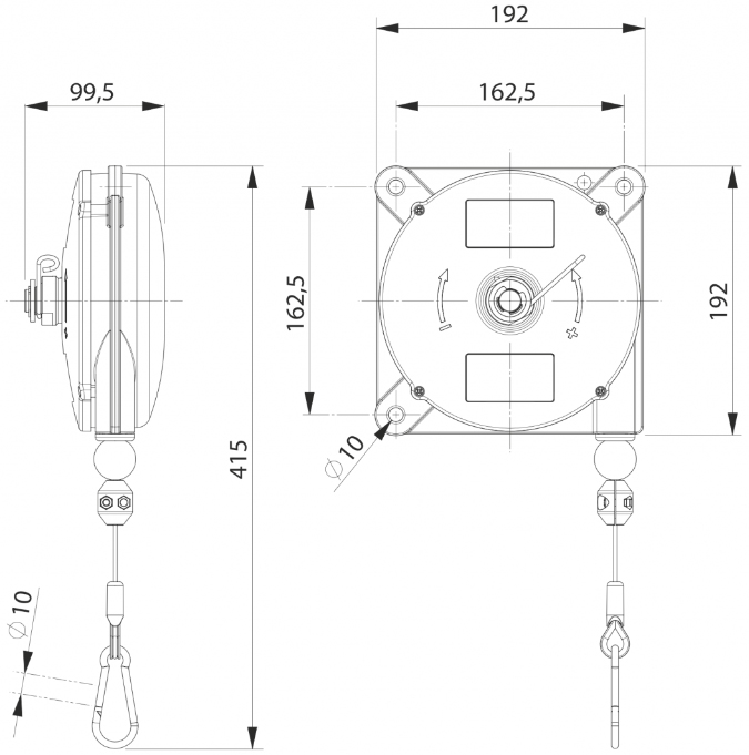 Schema tecnico bilanciatore Zeca 634